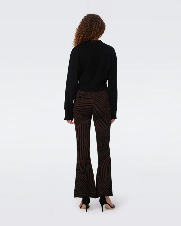 Women Oscar WoolCashmere Sweater Black DVF Tops