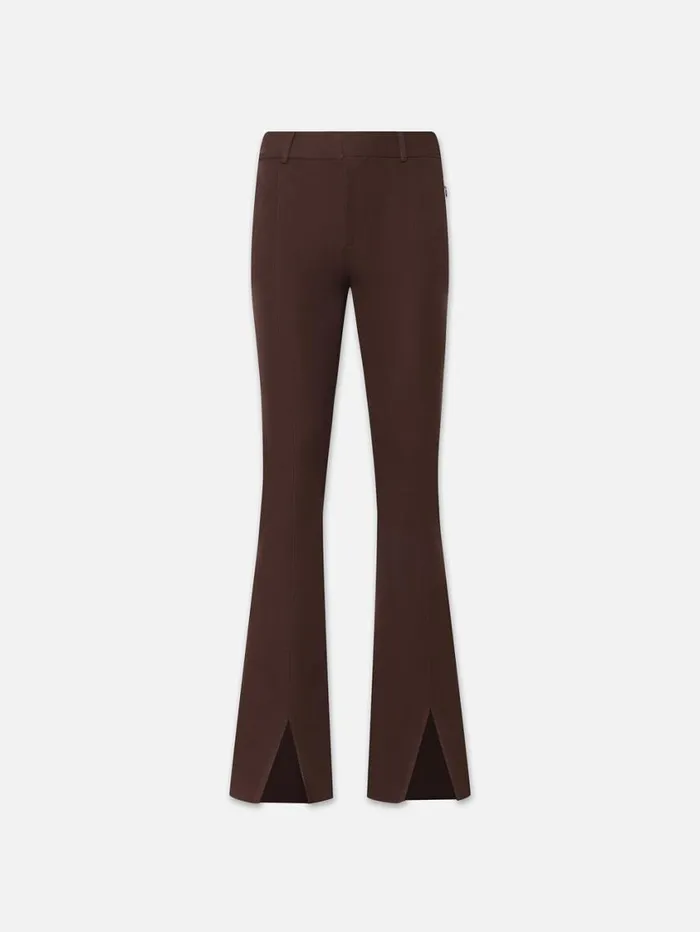 Women Pants FRAME Le High Flare Split Trouser 8212 Espresso