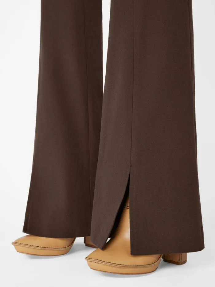 Women Pants FRAME Le High Flare Split Trouser 8212 Espresso Women Pants FRAME Le High Flare Split Trouser 8212 Espresso