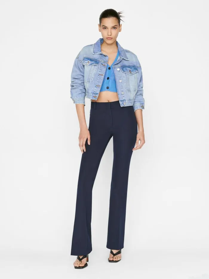 Women Pants FRAME Le High Flare Trouser 8212 Navy Women Pants FRAME Le High Flare Trouser 8212 Navy