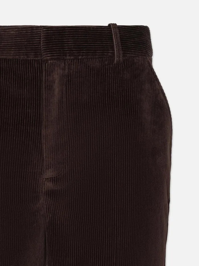 Women Pants FRAME Relaxed Corduroy Trouser 8212 Espresso Women Pants FRAME Relaxed Corduroy Trouser 8212 Espresso