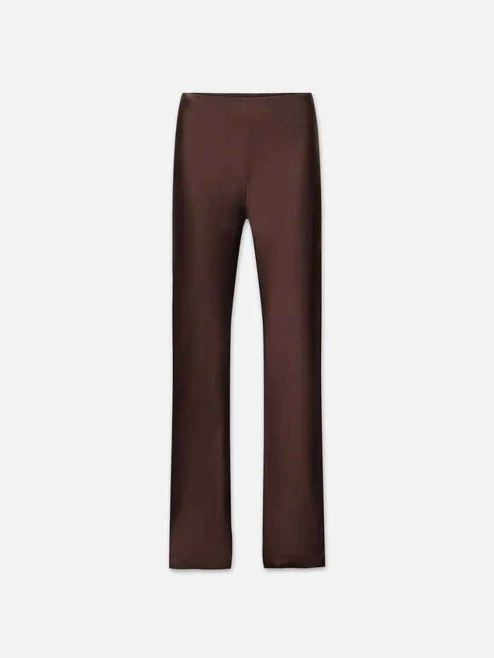 Women Pants FRAME Wide Leg Pull On Pant 8212 Espresso