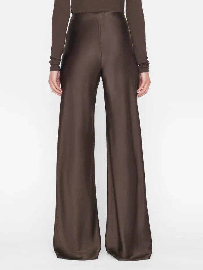 Women Pants FRAME Wide Leg Pull On Pant 8212 Espresso Women Pants FRAME Wide Leg Pull On Pant 8212 Espresso