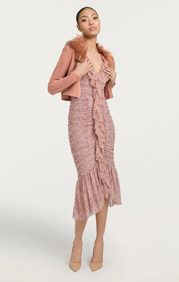 Women Paola Dress Blushermulti Cinq Sept Cocktail and Evening
