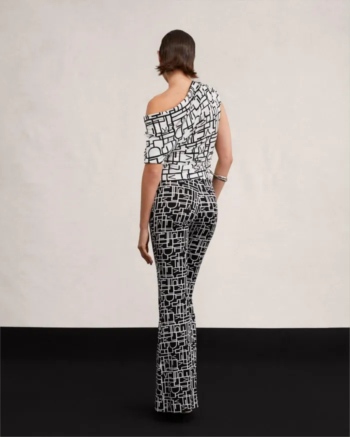 Women Percy Top Logo Love Ivory DVF Tops