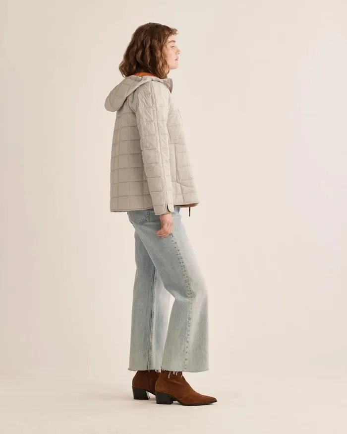 Women QUILTED HOODED JACKET Fogtomato Pendleton Jackets and Coats