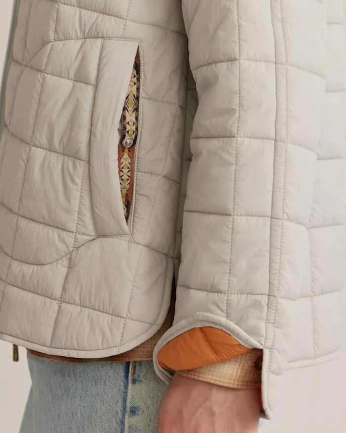 Women QUILTED HOODED JACKET Fogtomato Pendleton Jackets and Coats