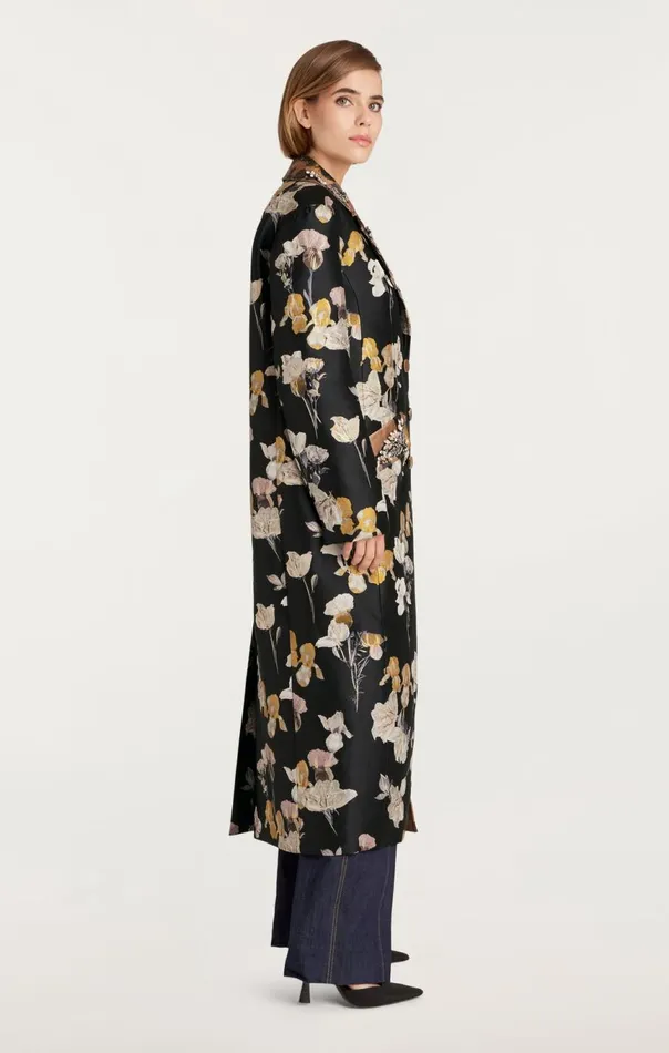 Women Rabia Coat Blackmulti Cinq Sept Jackets