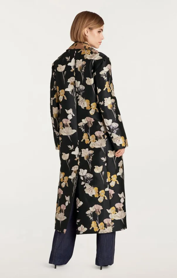 Women Rabia Coat Blackmulti Cinq Sept Jackets