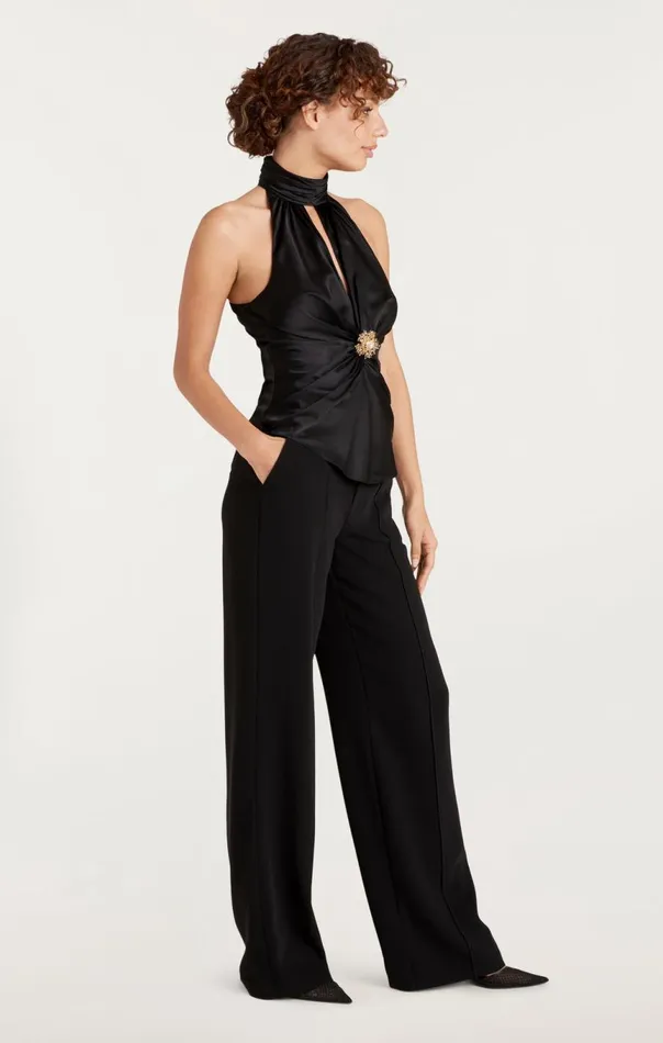 Women Rachel Top Black Cinq Sept Tank Tops and Camisoles