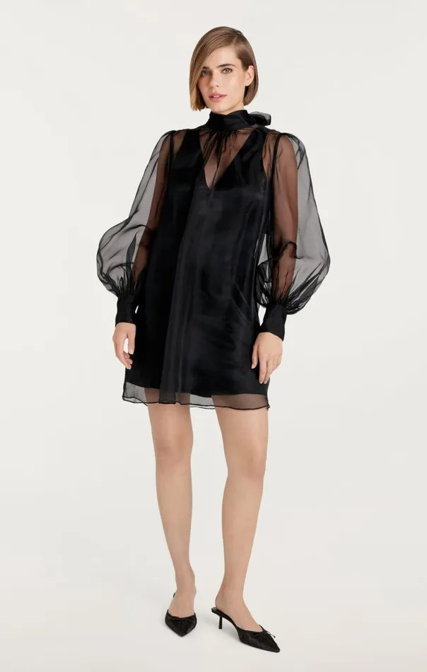 Women Reo Dress Black Cinq Sept Mini