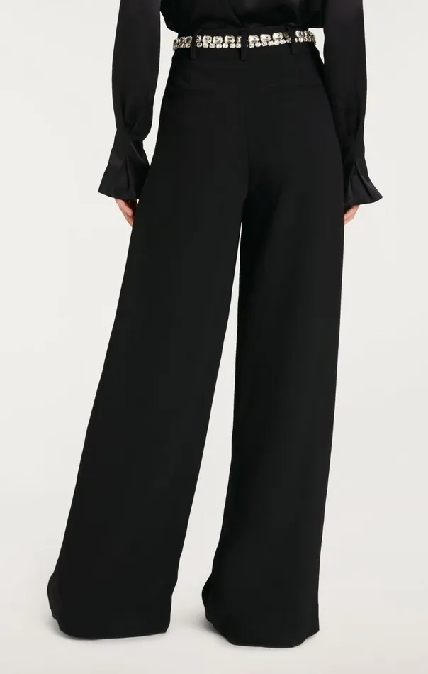 Women Rhinestone Chain Genna Pant Black Cinq Sept Pants