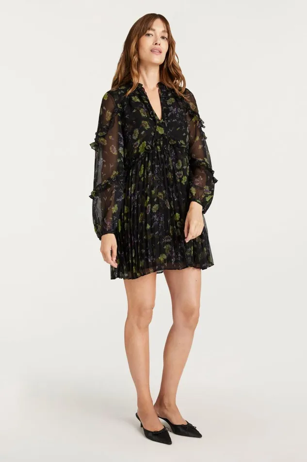 Women Robin Dress Blackmulti Cinq Sept Mini