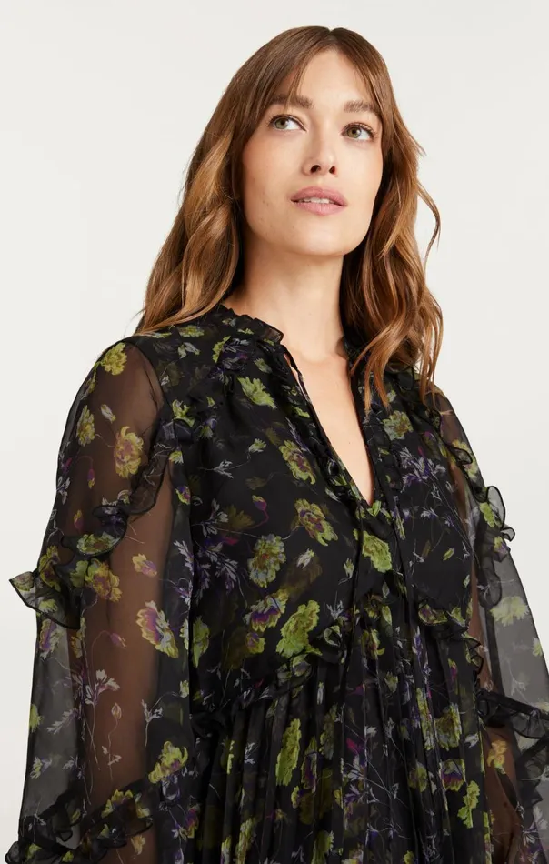 Women Robin Dress Blackmulti Cinq Sept Mini