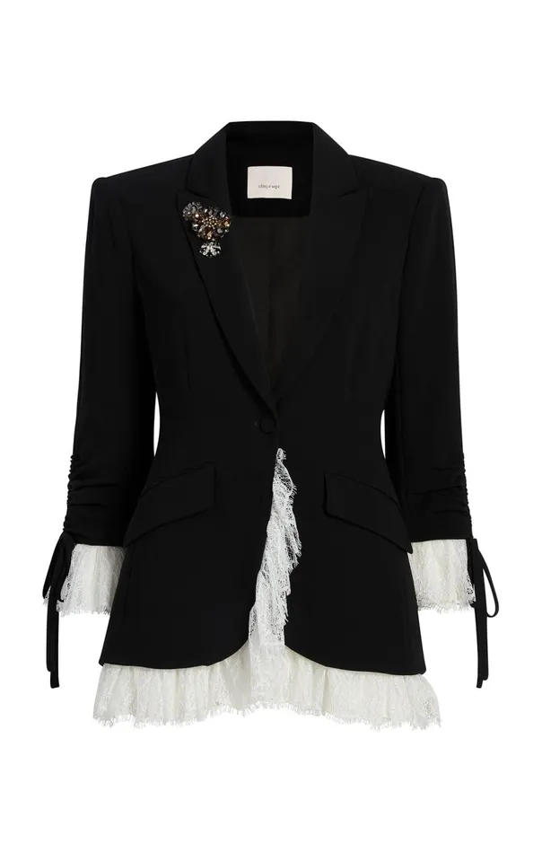 Women Roxie Blazer Blackivory Cinq Sept Blazers