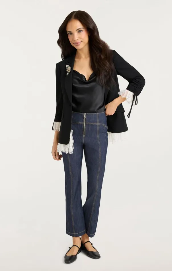 Women Roxie Blazer Blackivory Cinq Sept Blazers