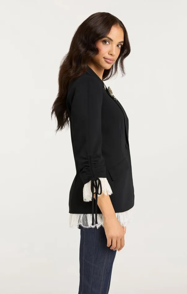 Women Roxie Blazer Blackivory Cinq Sept Blazers