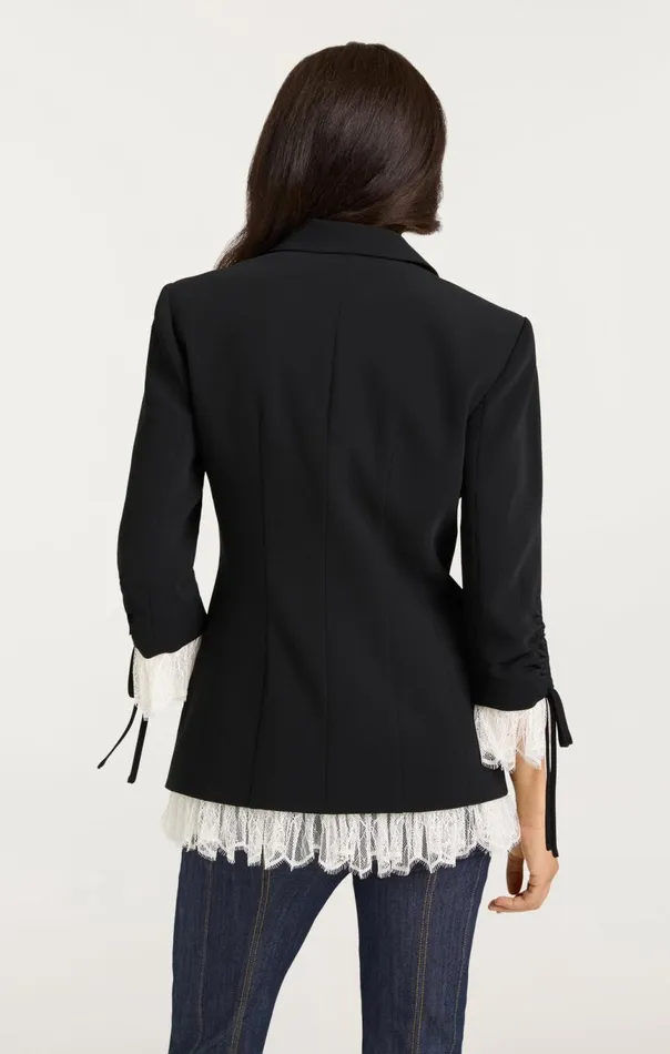 Women Roxie Blazer Blackivory Cinq Sept Blazers