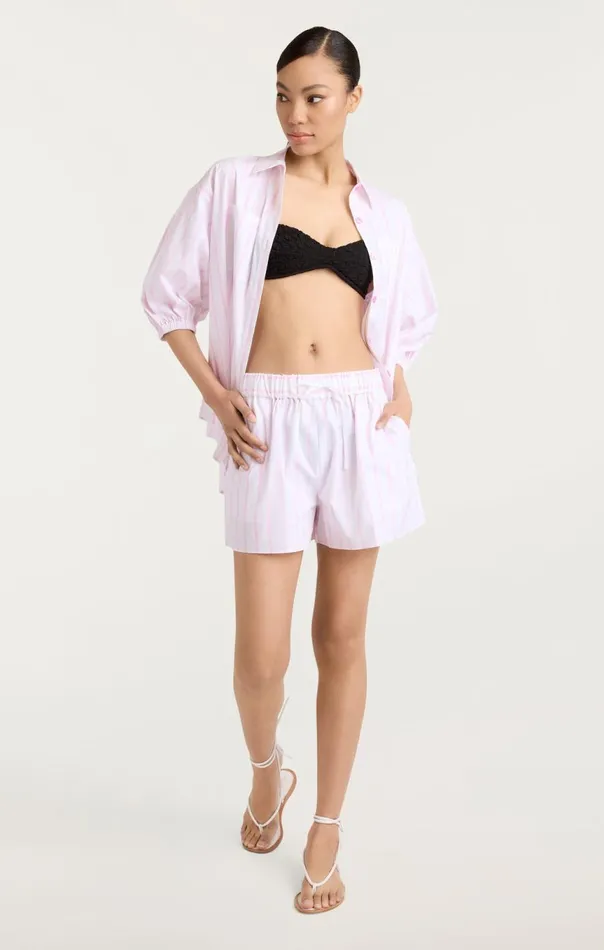 Women Sammy Stripe Jacques Top Whitebubblegum Cinq Sept Coverups