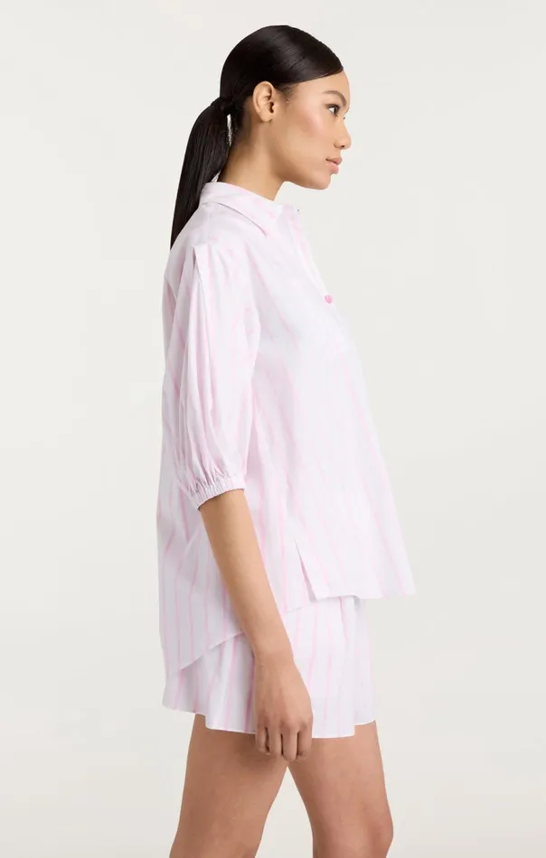 Women Sammy Stripe Jacques Top Whitebubblegum Cinq Sept Coverups