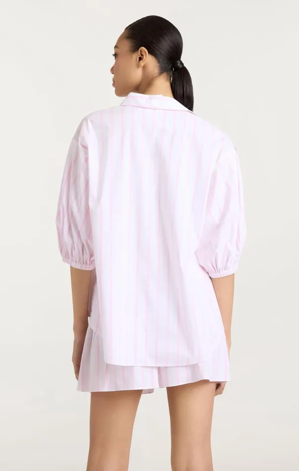 Women Sammy Stripe Jacques Top Whitebubblegum Cinq Sept Coverups