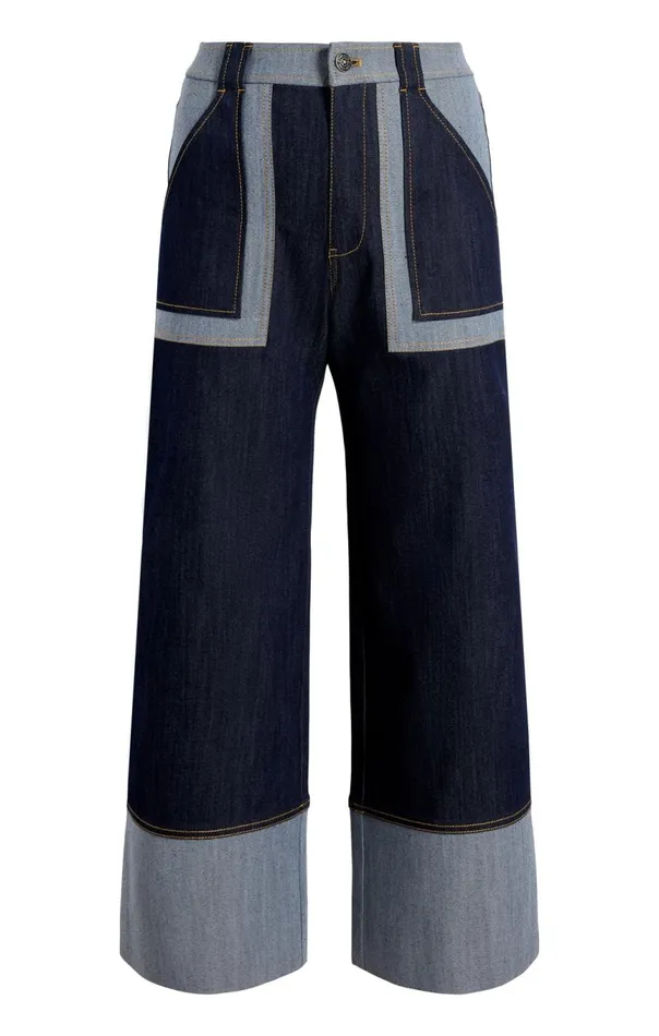 Women Sanam Pant Indigo Cinq Sept Pants