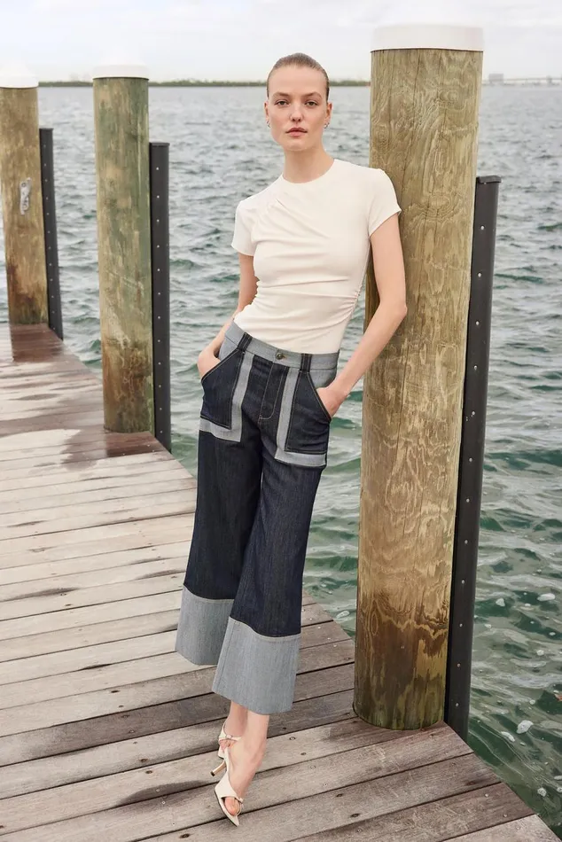 Women Sanam Pant Indigo Cinq Sept Pants