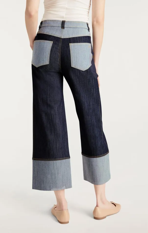 Women Sanam Pant Indigo Cinq Sept Pants