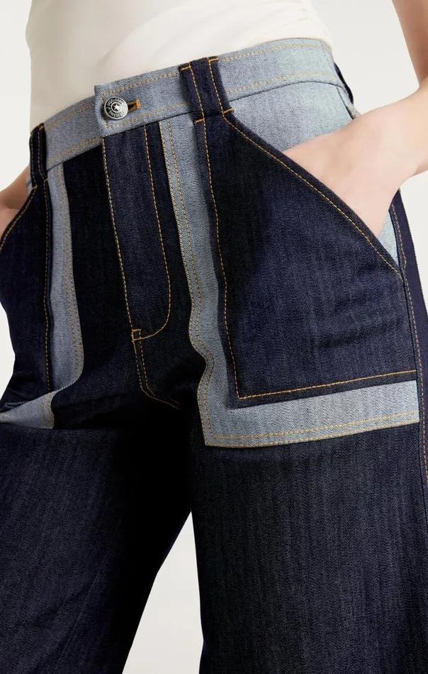 Women Sanam Pant Indigo Cinq Sept Pants
