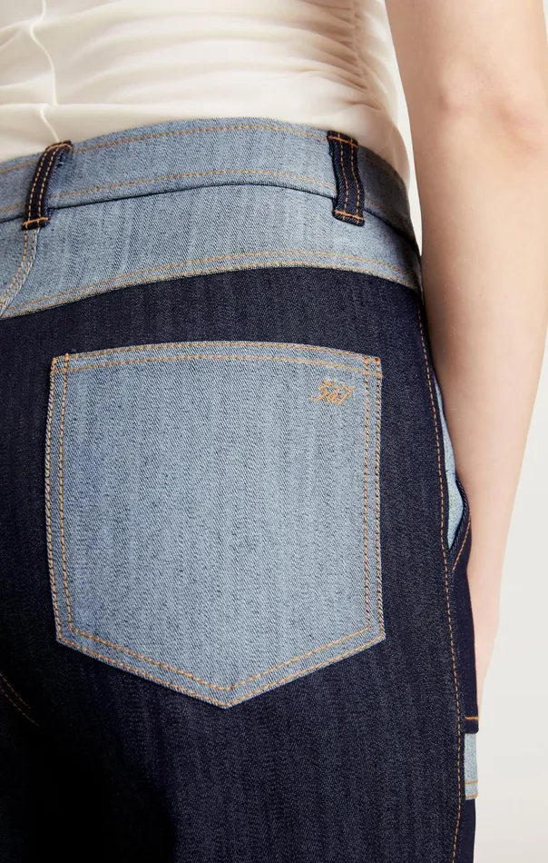 Women Sanam Pant Indigo Cinq Sept Pants