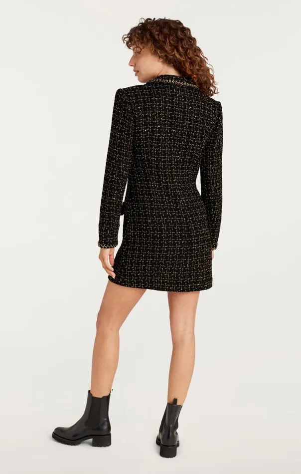 Women Sasha Dress Blackgold Cinq Sept Mini