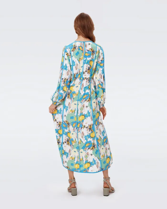 Women Scott Dress Day Dream Floral Blue DVF Dresses