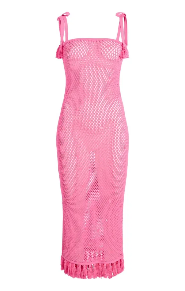 Women Sequin Kerry Dress Neonpink Cinq Sept Coverups