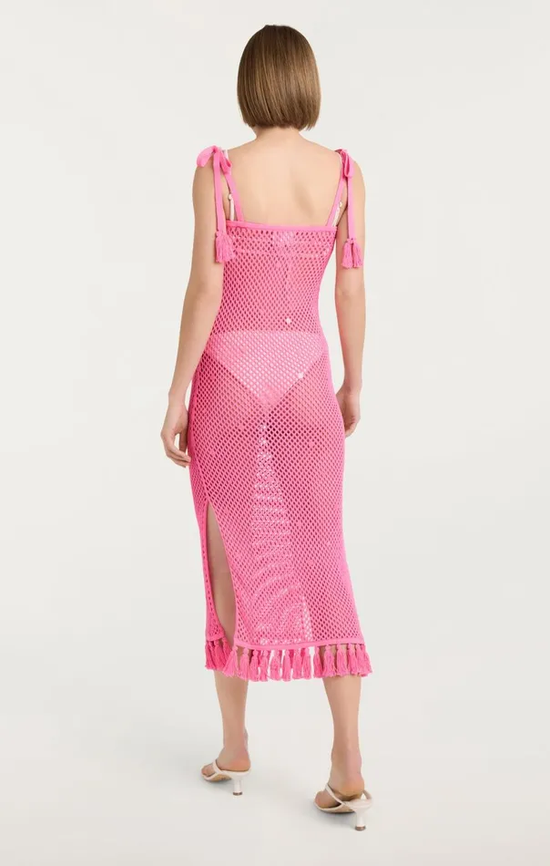 Women Sequin Kerry Dress Neonpink Cinq Sept Coverups