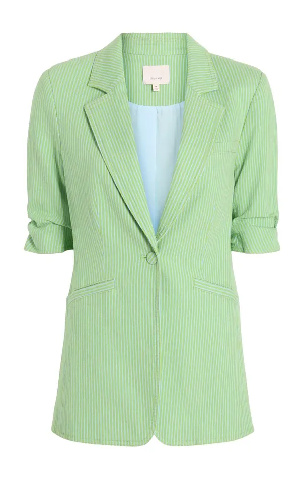 Women Short Sleeve Khloe Blazer Lushmeadowskylight Cinq Sept Blazers