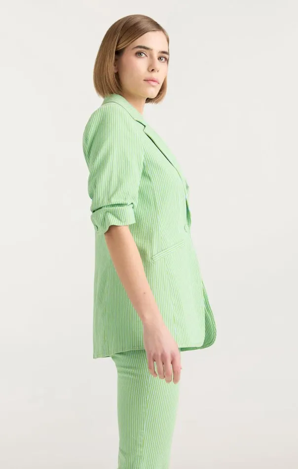 Women Short Sleeve Khloe Blazer Lushmeadowskylight Cinq Sept Blazers
