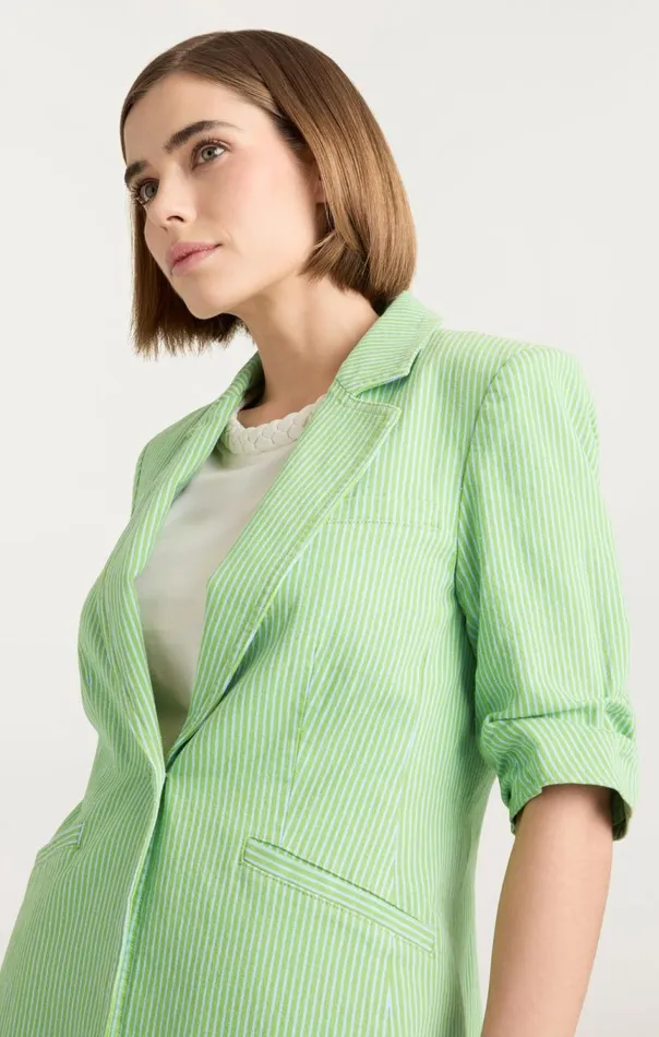 Women Short Sleeve Khloe Blazer Lushmeadowskylight Cinq Sept Blazers