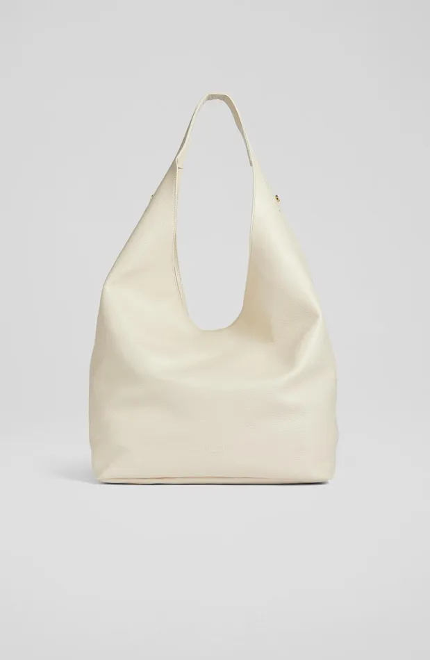 Women Shoulder Bags LKBennett Soula Cream Leather Slouchy Shoulder Bag Women Shoulder Bags LKBennett Soula Cream Leather Slouchy Shoulder Bag