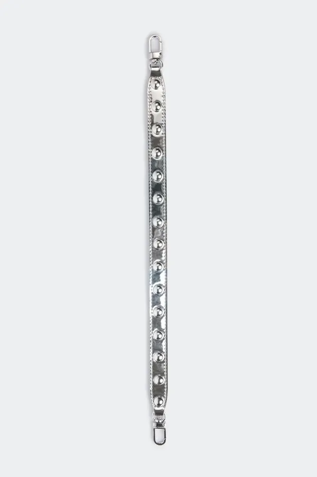 Women Simon Miller Bags Chrome Studded Strap In Silver