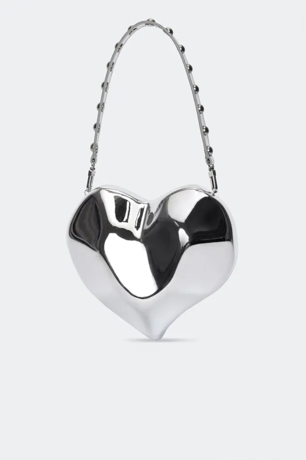 Women Simon Miller Bags Chrome Studded Strap In Silver