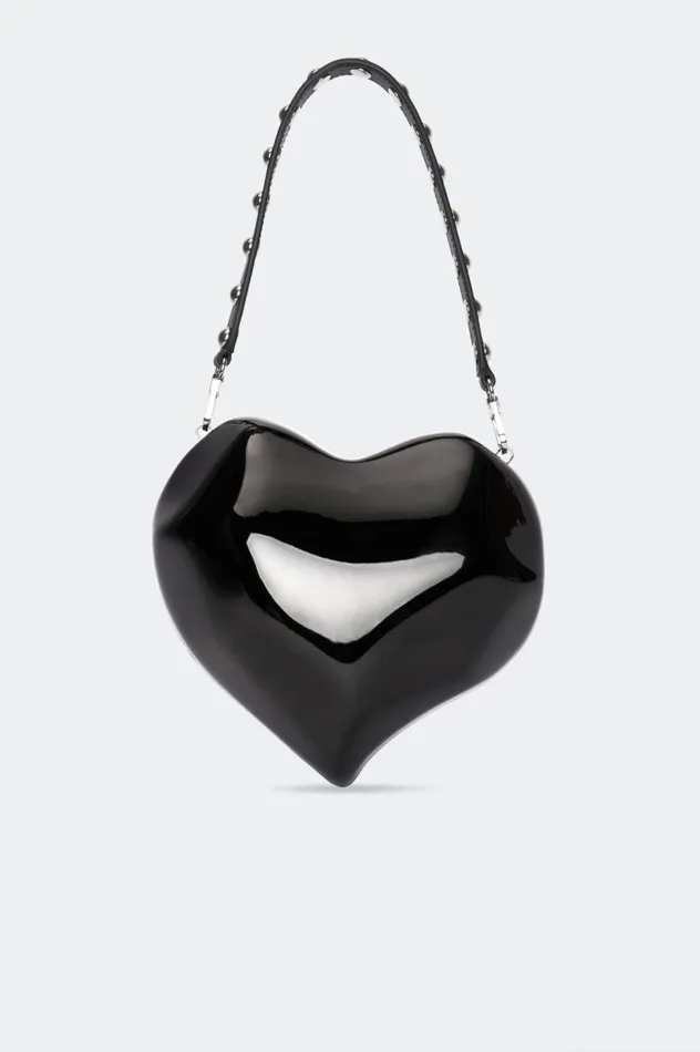 Women Simon Miller Bags Studded Strap In BlackSilver Vegan Leather