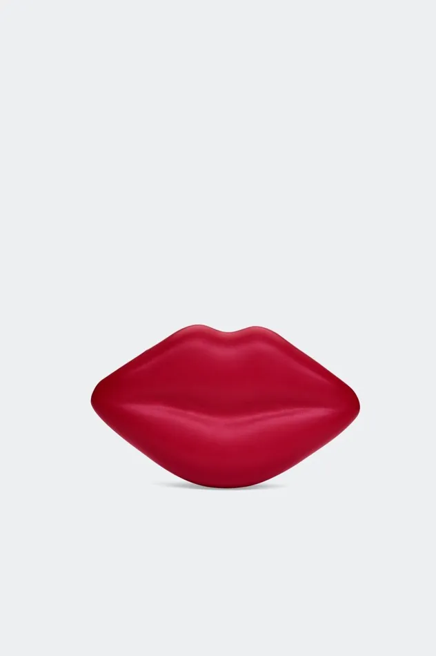Women Simon Miller Bags Vegan Lip Clutch In Lucky Red Leather