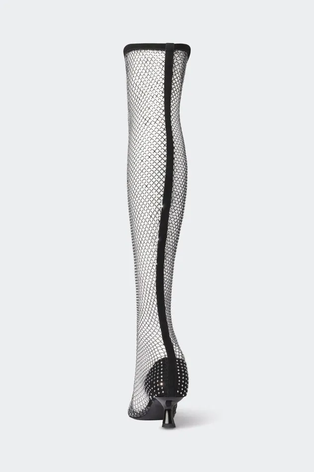 Women Simon Miller Boots Stocking Boot In BlackClear Women Simon Miller Boots Stocking Boot In BlackClear