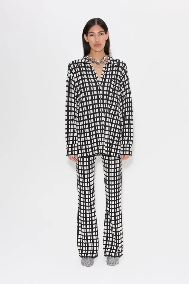 Women Simon Miller Bottoms Knits By Whitsett Pant In Windowpane Women Simon Miller Bottoms Knits By Whitsett Pant In Windowpane