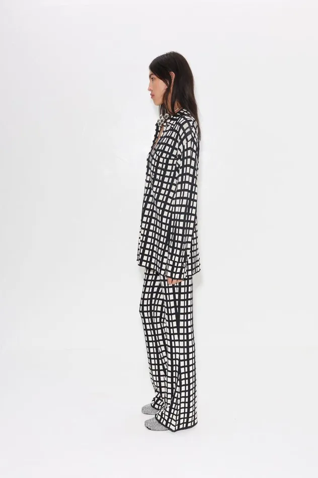 Women Simon Miller Bottoms Knits By Whitsett Pant In Windowpane Women Simon Miller Bottoms Knits By Whitsett Pant In Windowpane