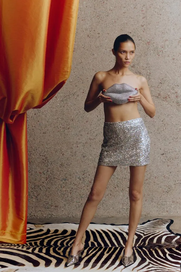 Women Simon Miller Bottoms Sequin Dizzy Skirt In Iridescent Women Simon Miller Bottoms Sequin Dizzy Skirt In Iridescent