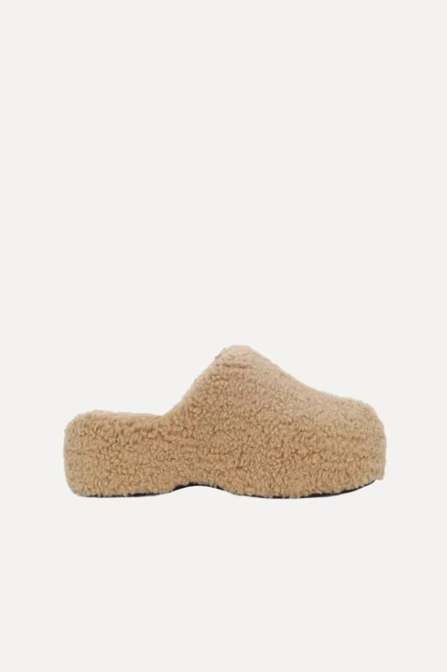 Women Simon Miller Bubble Clogs Bubble Clog In Caramel Shearling