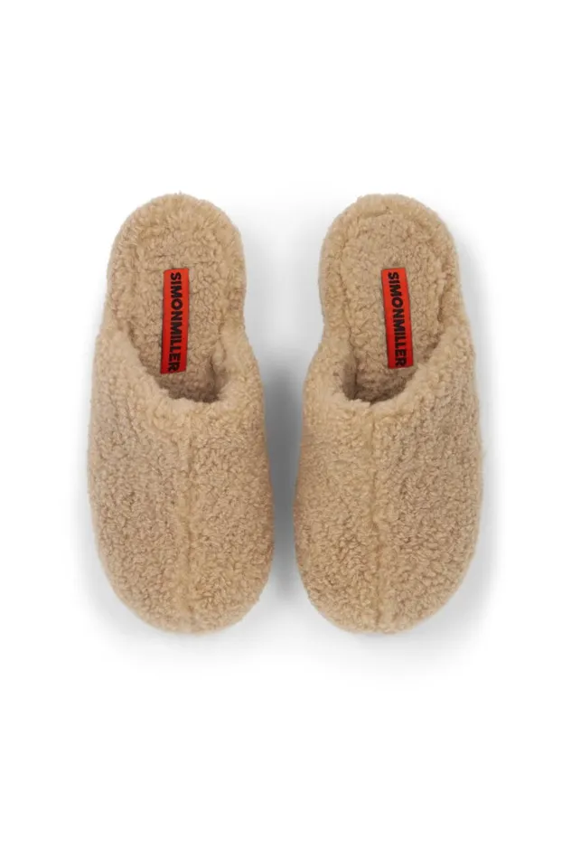 Women Simon Miller Bubble Clogs Bubble Clog In Caramel Shearling Women Simon Miller Bubble Clogs Bubble Clog In Caramel Shearling