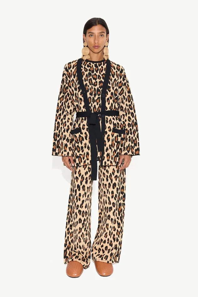 Women Simon Miller Knitwear Knits By Jabber Pant In Cheetah