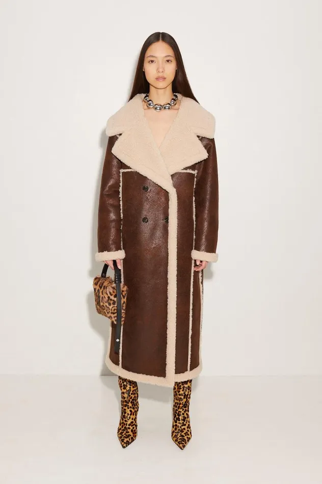 Women Simon Miller Outerwear Jetz Coat In Choco Brown